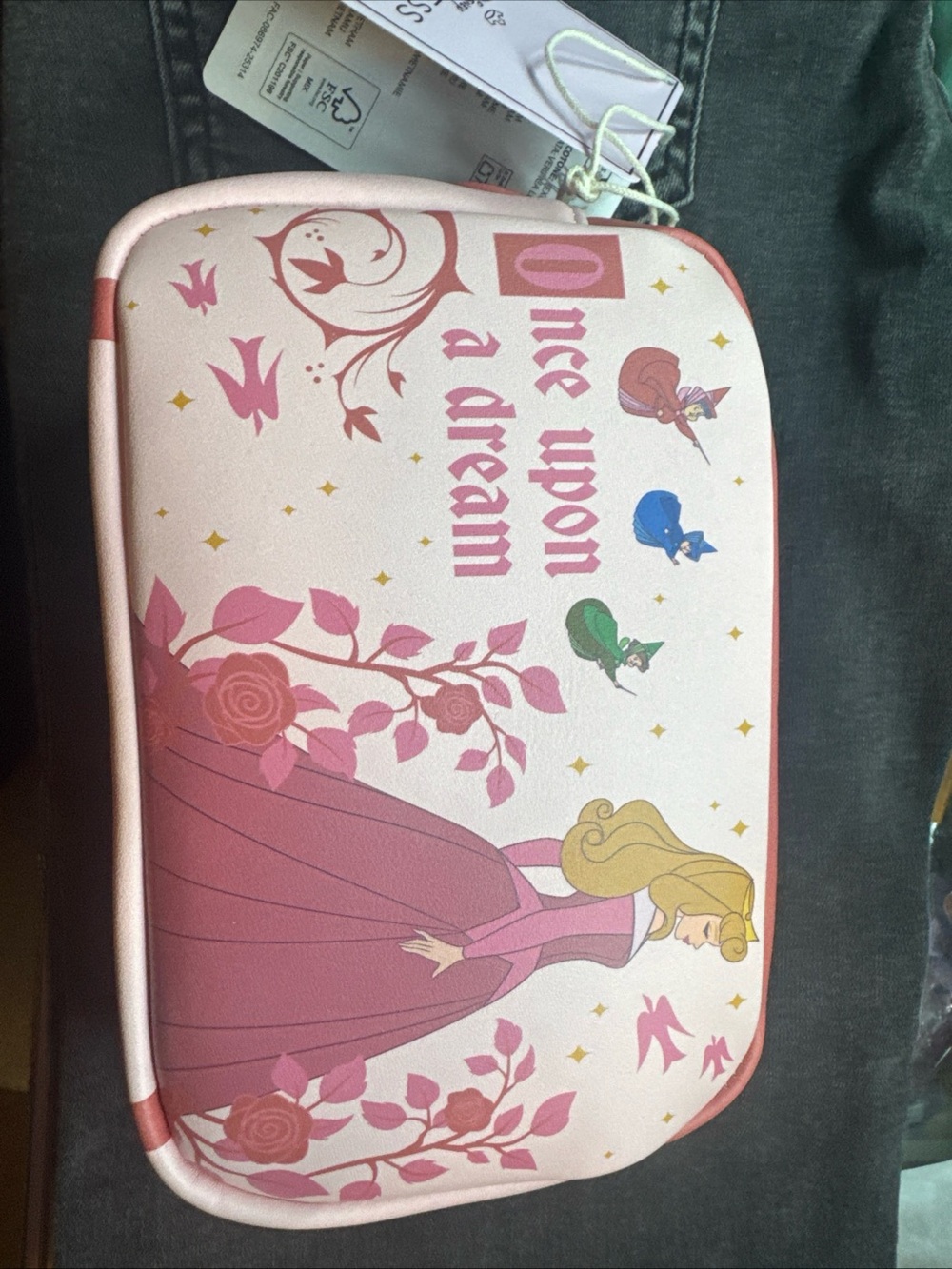Loungefly Pink "Once Upon a Dream" Princess Cosmetic Bag